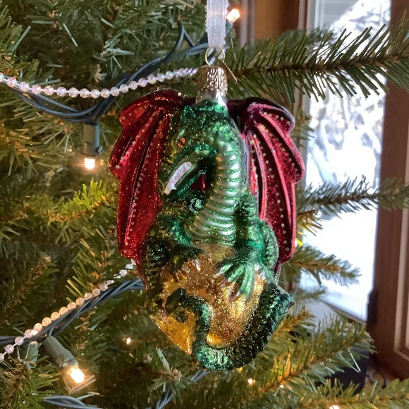 Old World Christmas Glass Dragon Ornament - Picture 3 of 8